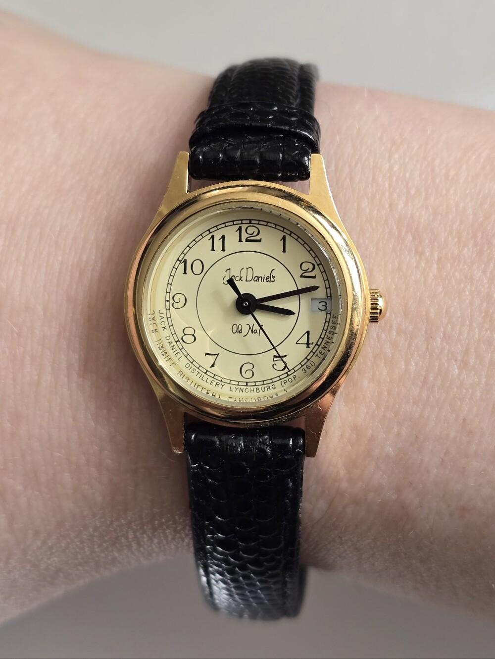 Vintage Jack Daniels promo watch gold tone ladies womens